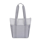 Parkview Recycled Tote Cooler, 30 Cans Embroidery - Greystone - View 3