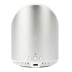 Peak Pitch Wireless Speaker and Charger Full Color - Silver - Back
