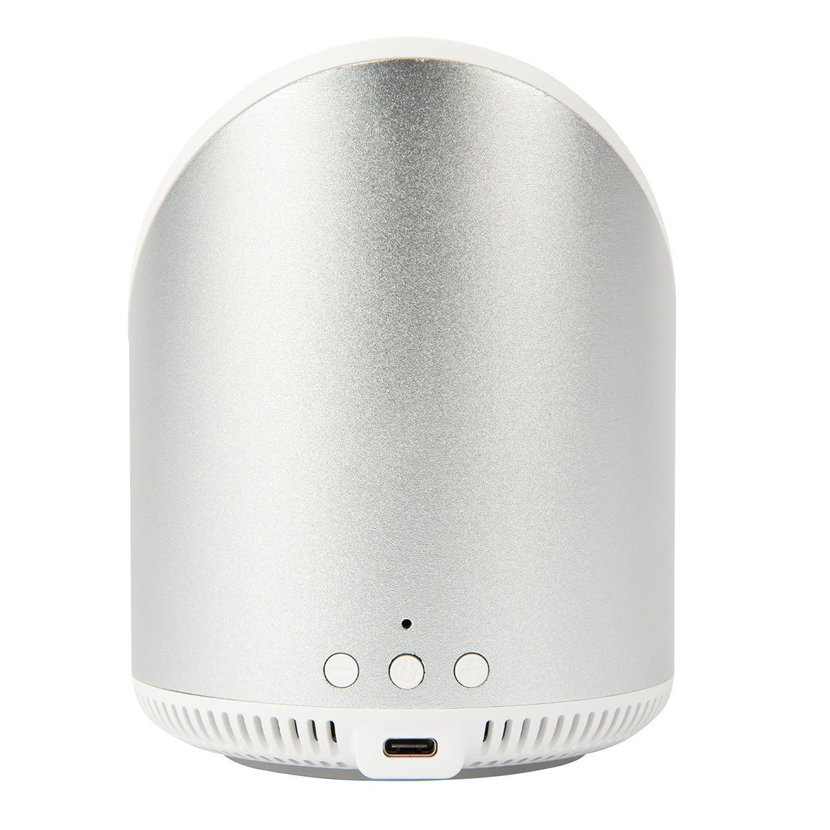 Peak Pitch Wireless Speaker and Charger Full Color - Silver - Back