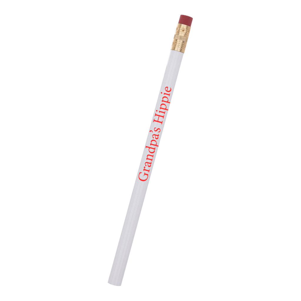 Pencil, Jumbo - White - Silk Screen