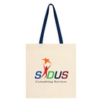 Penny Wise Cotton Canvas Tote Bag, 4 oz - Navy - Colorbrite