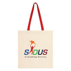 Penny Wise Cotton Canvas Tote Bag, 4 oz - Red - Colorbrite
