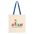 Penny Wise Cotton Canvas Tote Bag, 4 oz - Royal Blue - Colorbrite