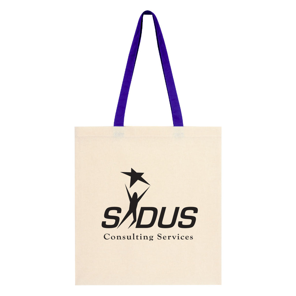 Penny Wise Cotton Canvas Tote Bag, 4 oz - Silk Screen