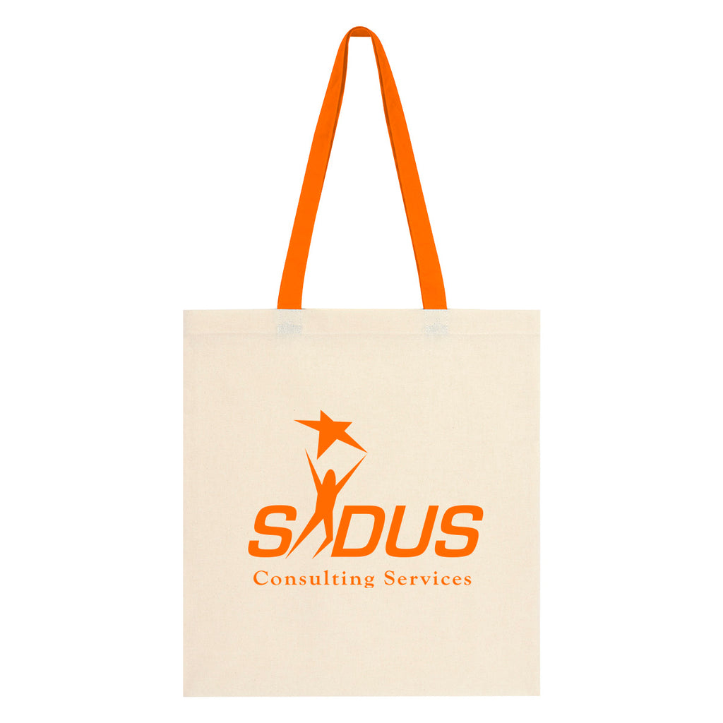Penny Wise Cotton Canvas Tote Bag, 4 oz - Silk Screen