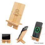 Phone Stand Made from Bamboo - Bamboo - Laser Engraving