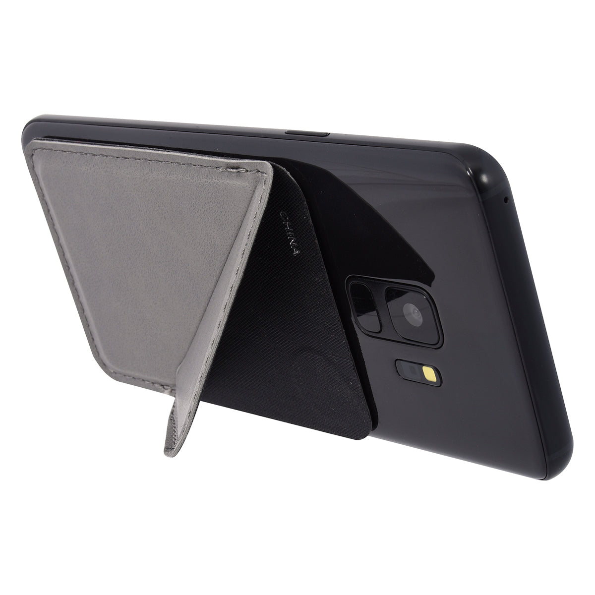 Phone Wallet with Kickstand - Gray - Phone+Stand