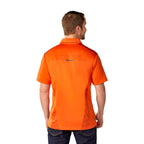 Piedmont Performance Polo with Reflective Accents for Men Transfer - Saffron - Back Flat 2