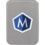 Playing Cards and Dice Set in a Tin Full Color - Silver - Front