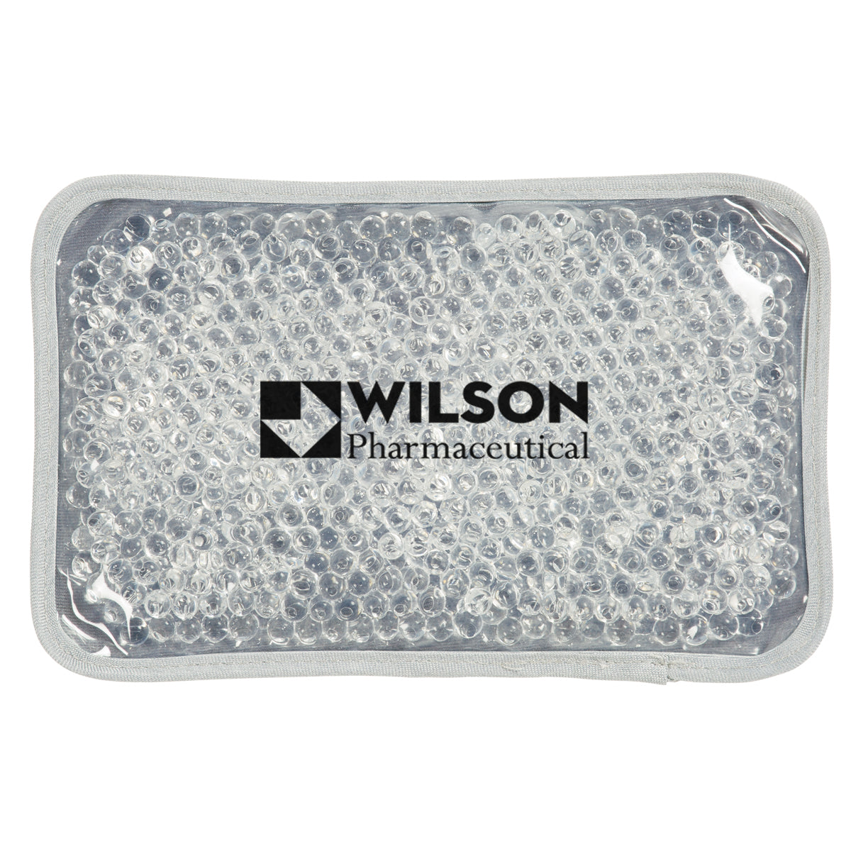 Plush Gel Beads Hot and Cold Pack - Gray - Pad Print