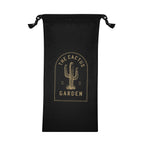 Polyester Pouch with Drawstring - Black - Silk Screen