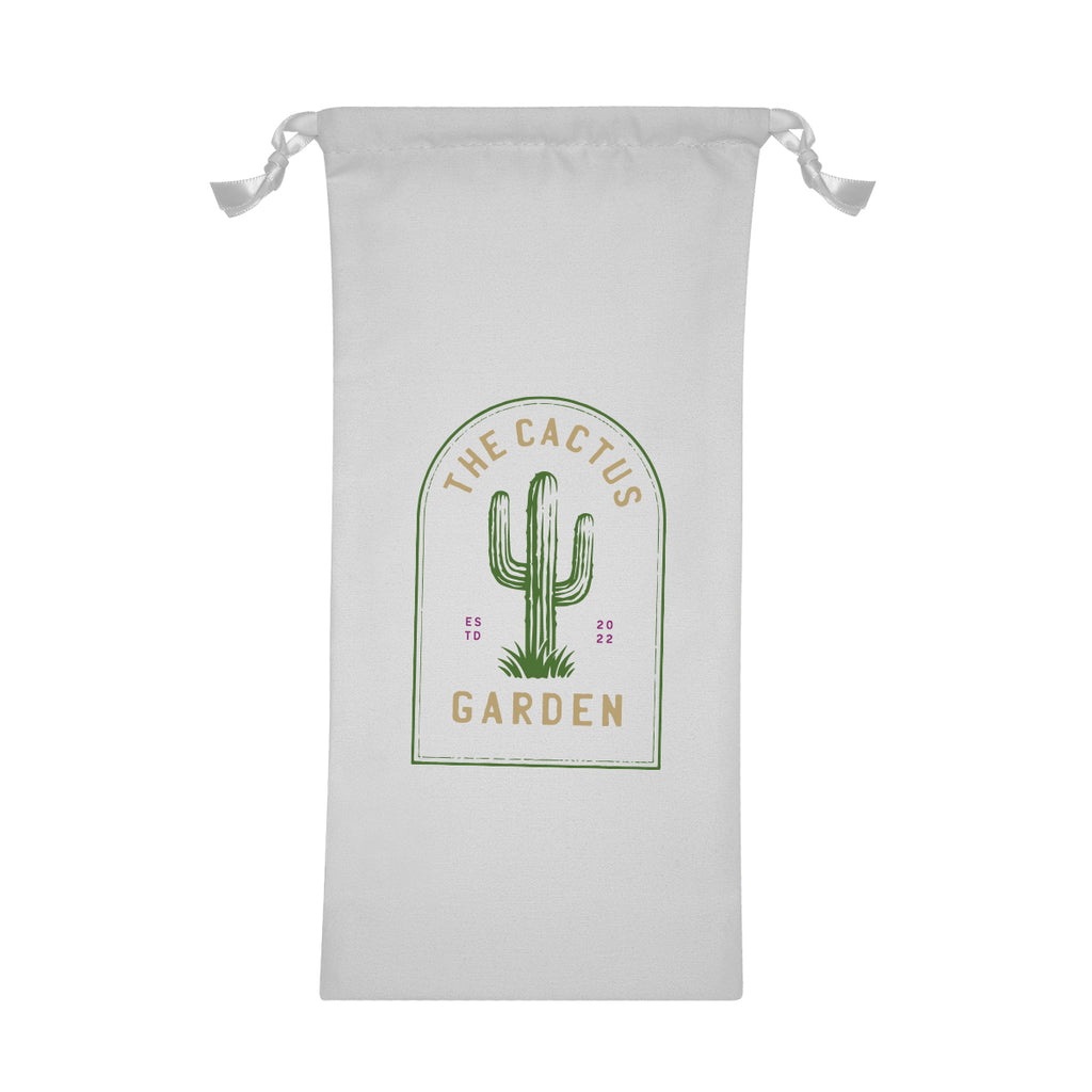 Polyester Pouch with Drawstring - Gray - Colorbrite