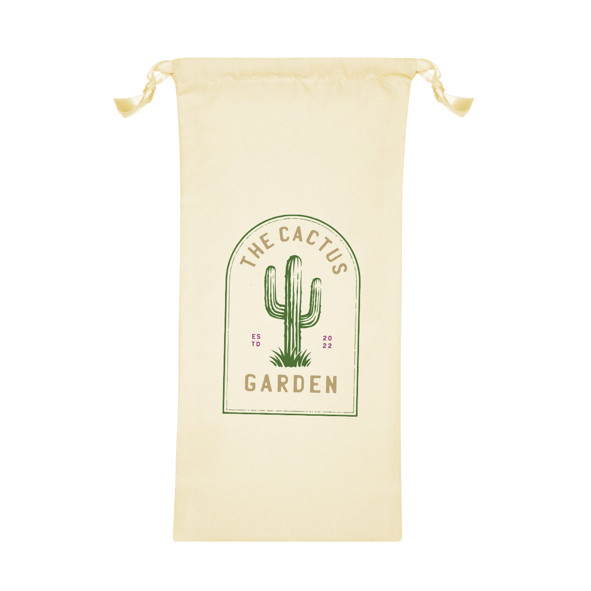 Polyester Pouch with Drawstring - Natural - Colorbrite