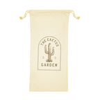 Polyester Pouch with Drawstring - Natural - Silk Screen