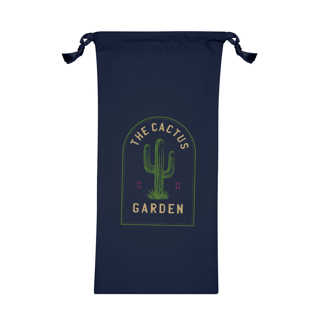 Polyester Pouch with Drawstring - Navy - Colorbrite