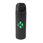 Pop Sip Recycled Stainless Steel Bottle, 24 oz - Black - Colorbrite
