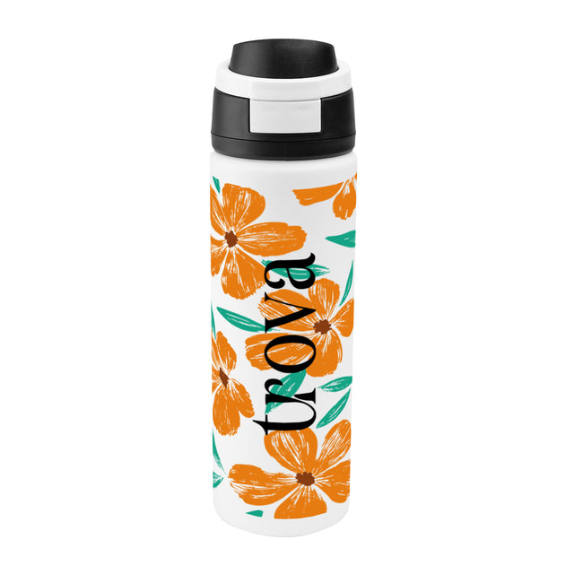 Pop Sip Recycled Stainless Steel Bottle in Full Color, 24 oz