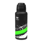 Pop Sip Recycled Stainless Steel Bottle in Full Color, 32 oz - Black - Megabrite