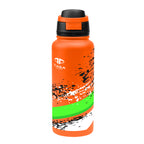 Pop Sip Recycled Stainless Steel Bottle in Full Color, 32 oz - Orange - Megabrite