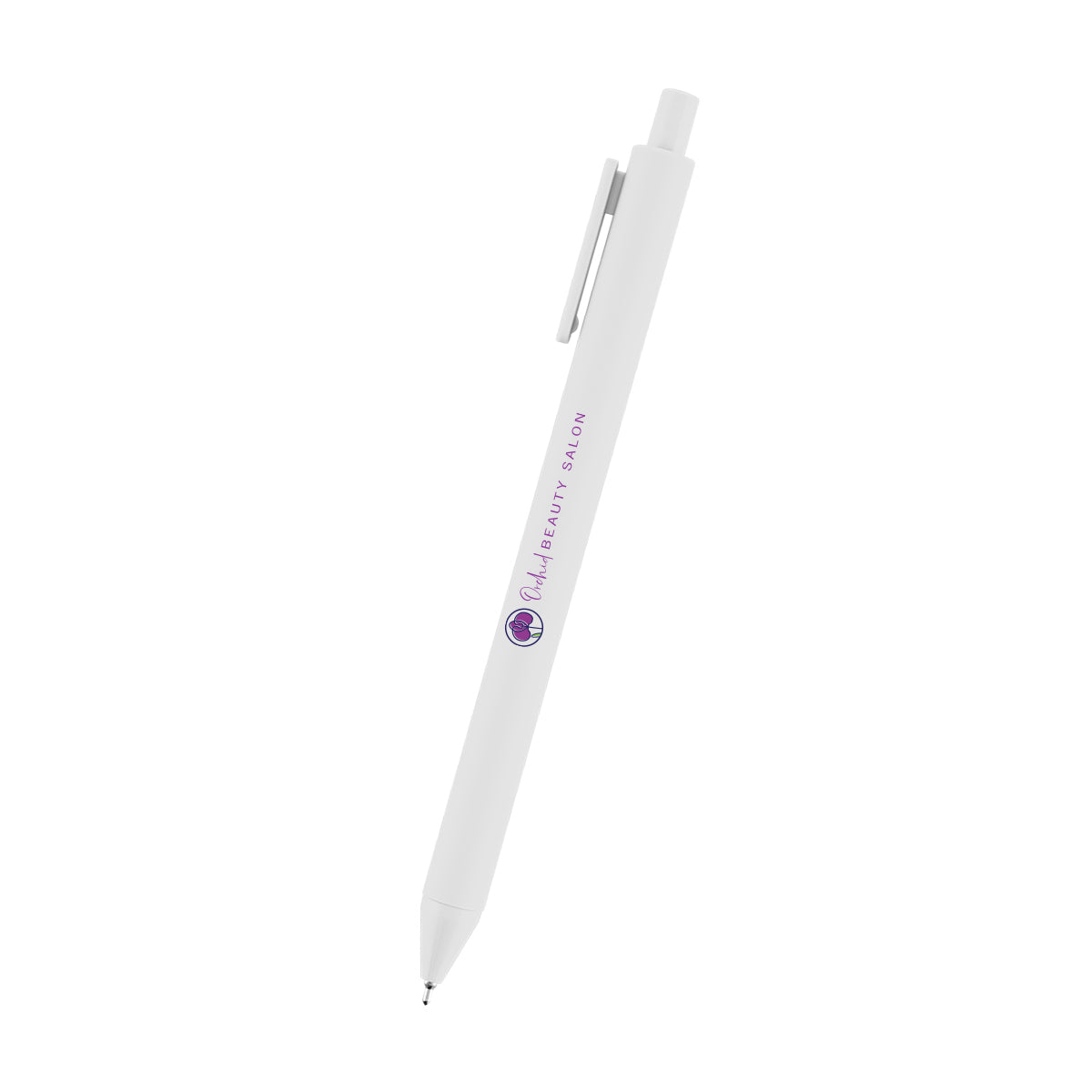 Poppy Semi-Gel Pen in Recycled ABS - White - Full Color