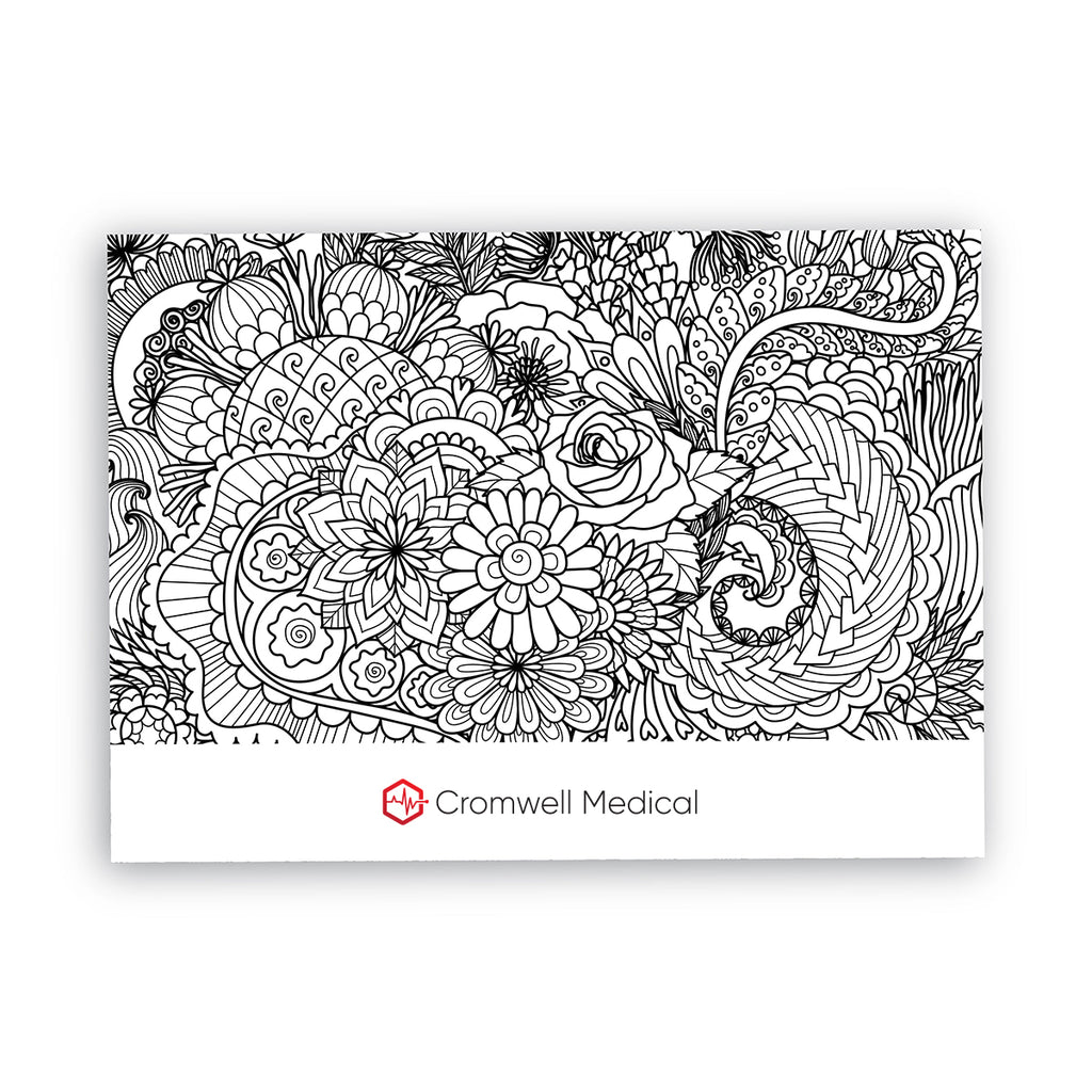 Post-it Printed Coloring Pad, 25 Sheets - Full Color