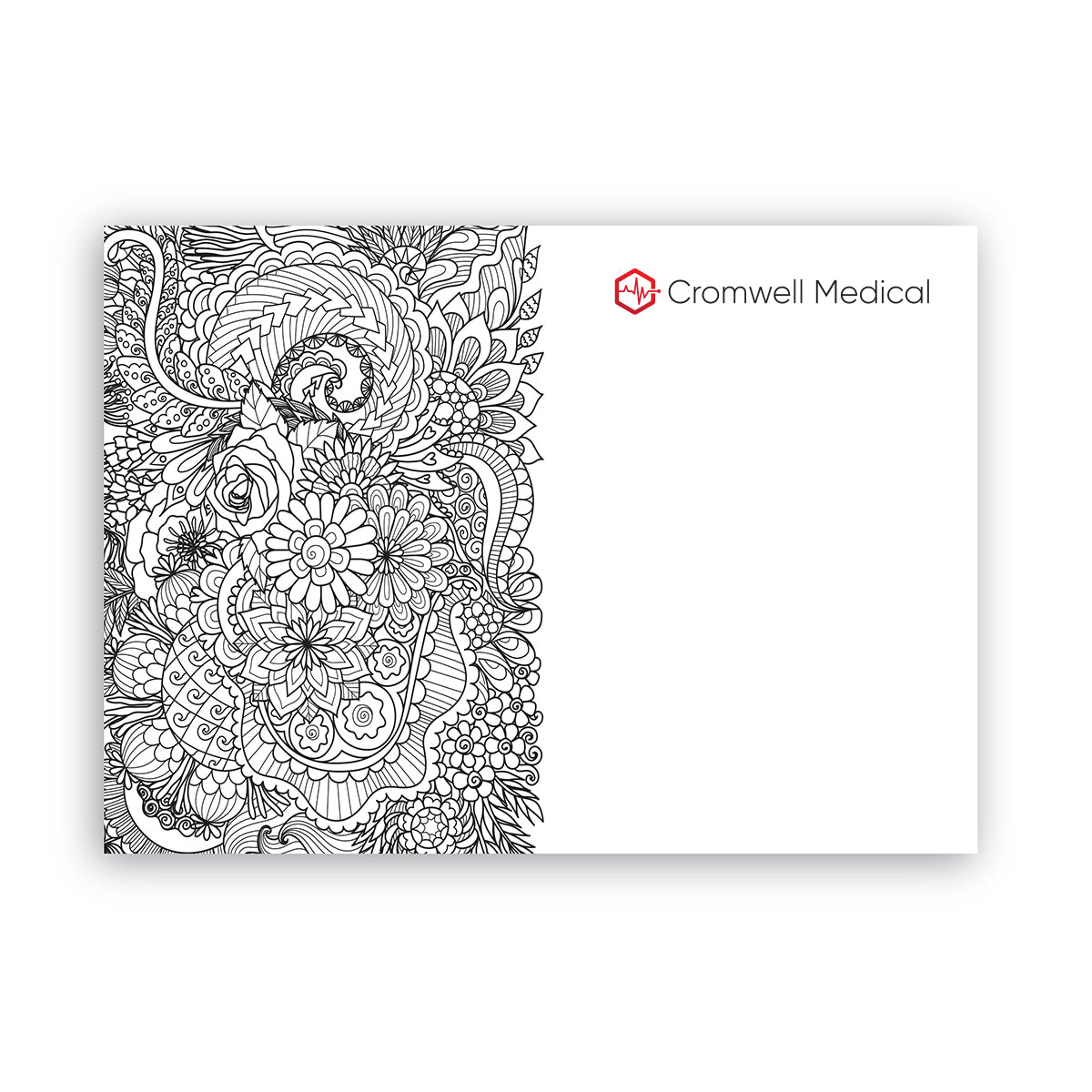 Post-it Printed Coloring Pad, 25 Sheets - Full Color