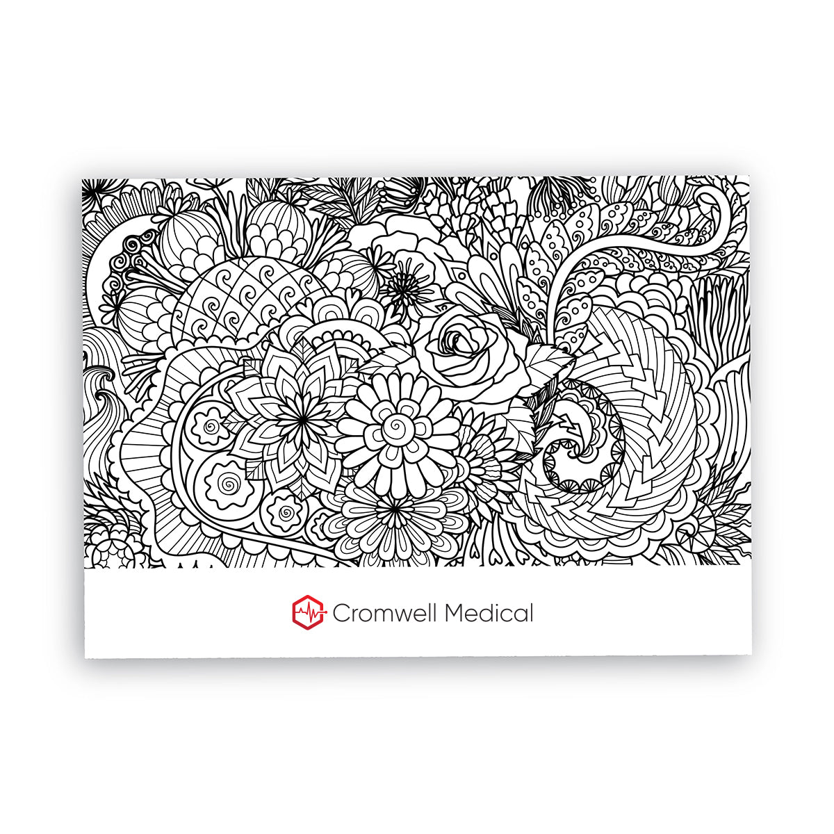 Post-it Printed Coloring Pad, 25 Sheets - White - Full Color