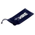Pouch in Microfiber with a Drawstring - Navy - Silk Screen