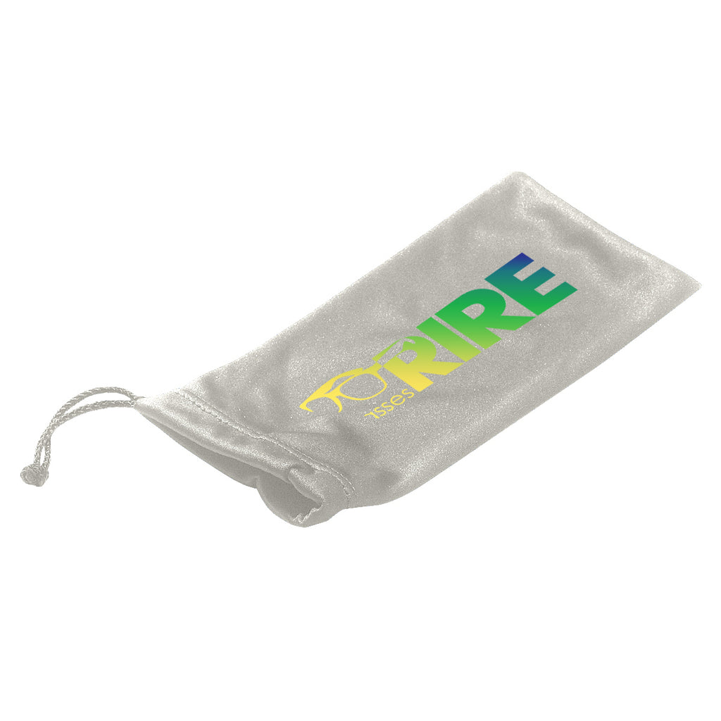 Pouch in Microfiber with a Drawstring - Silver - Colorbrite