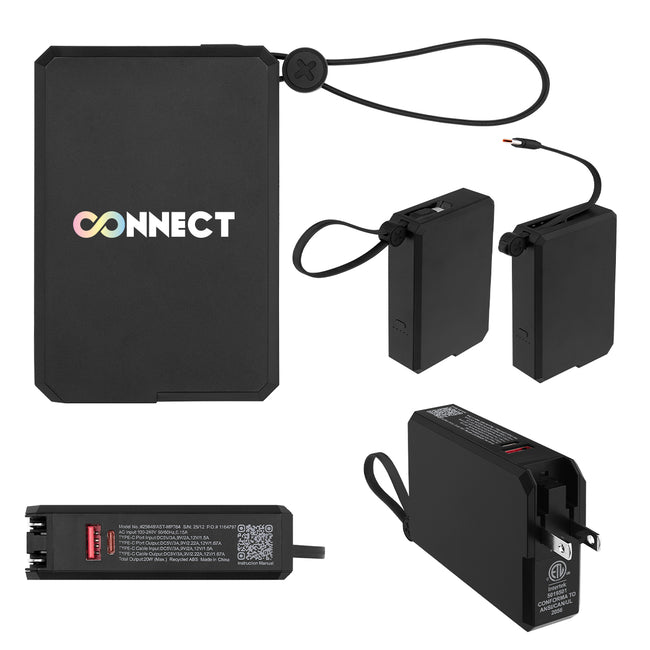 Power Bank with A/C and Type-C, 10,000 mAh