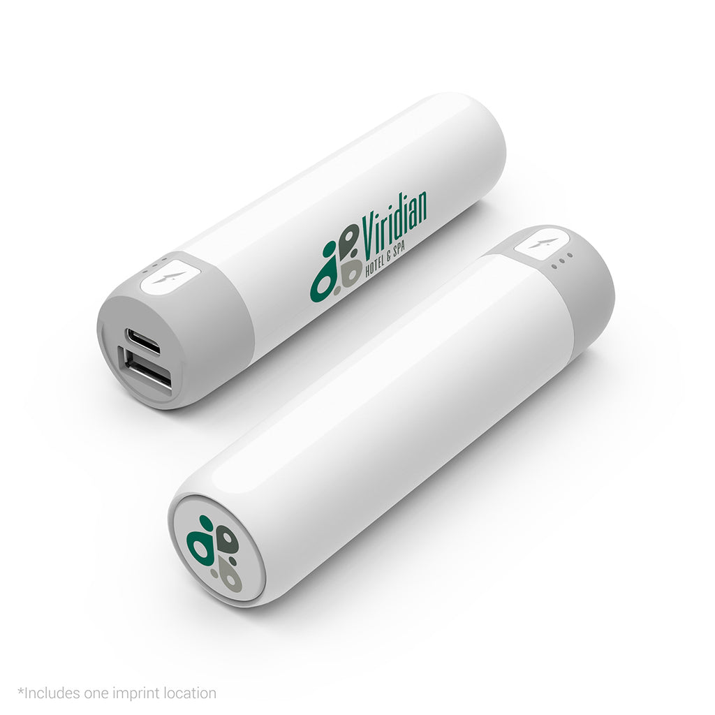Powerstick Nova Portable Back-Up Charger - White - Full Color