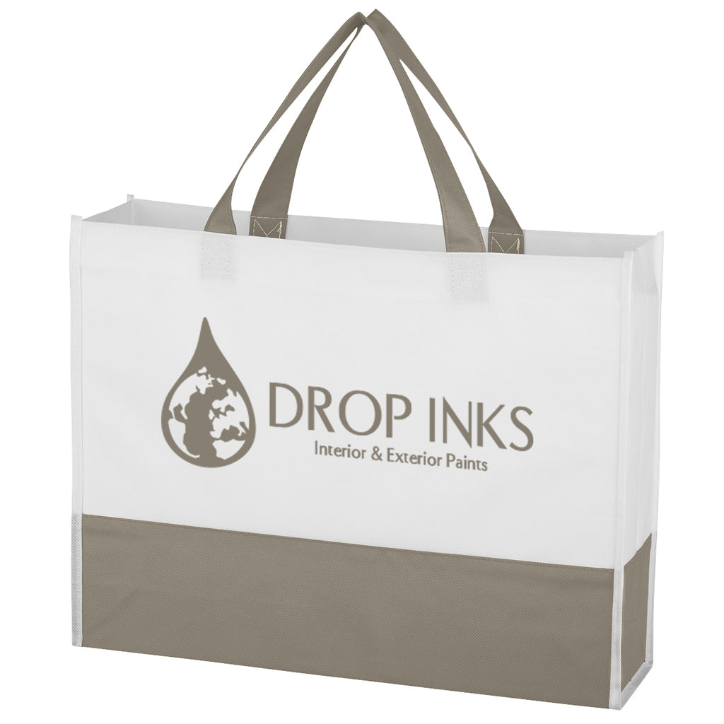 Prism Tote Bag, Non-Woven - Gray - Silk Screen