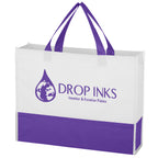 Prism Tote Bag, Non-Woven - Purple - Silk Screen