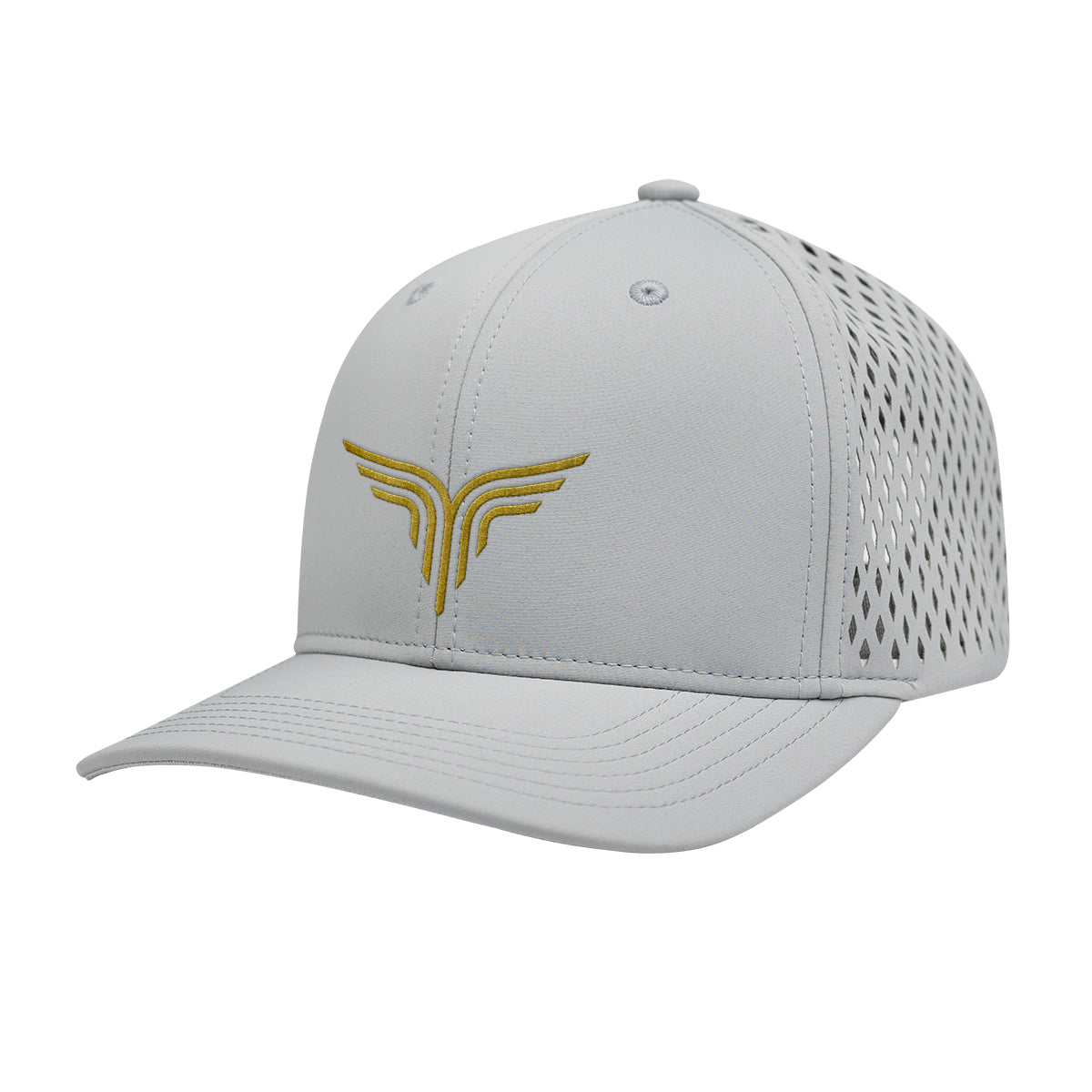 Prodigy Flex Cap, Performance - Gray - Embroidery