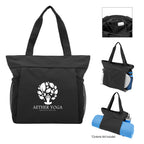 Pulse Tote Bag, Recycled - Black - Silk Screen