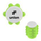 Push Pop Spinning Fidget Toy in Recycled ABS - Lime Green - Pad Print