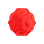 Push Pop Toy, Geo Ball - Red - Angle