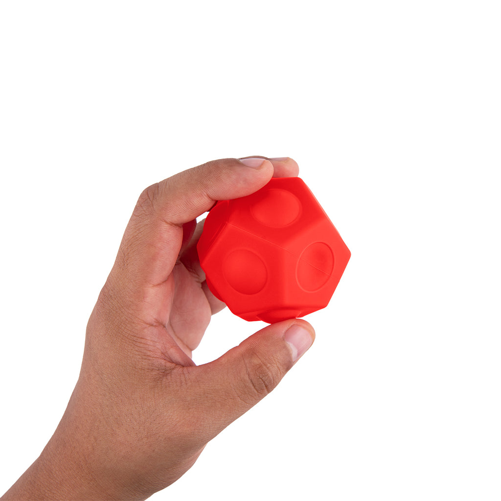 Push Pop Toy, Geo Ball - Red - Push_Pop