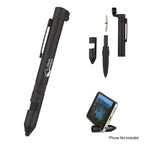 Quest Multi Tool Pen, Six-Way - Black - Silk Screen