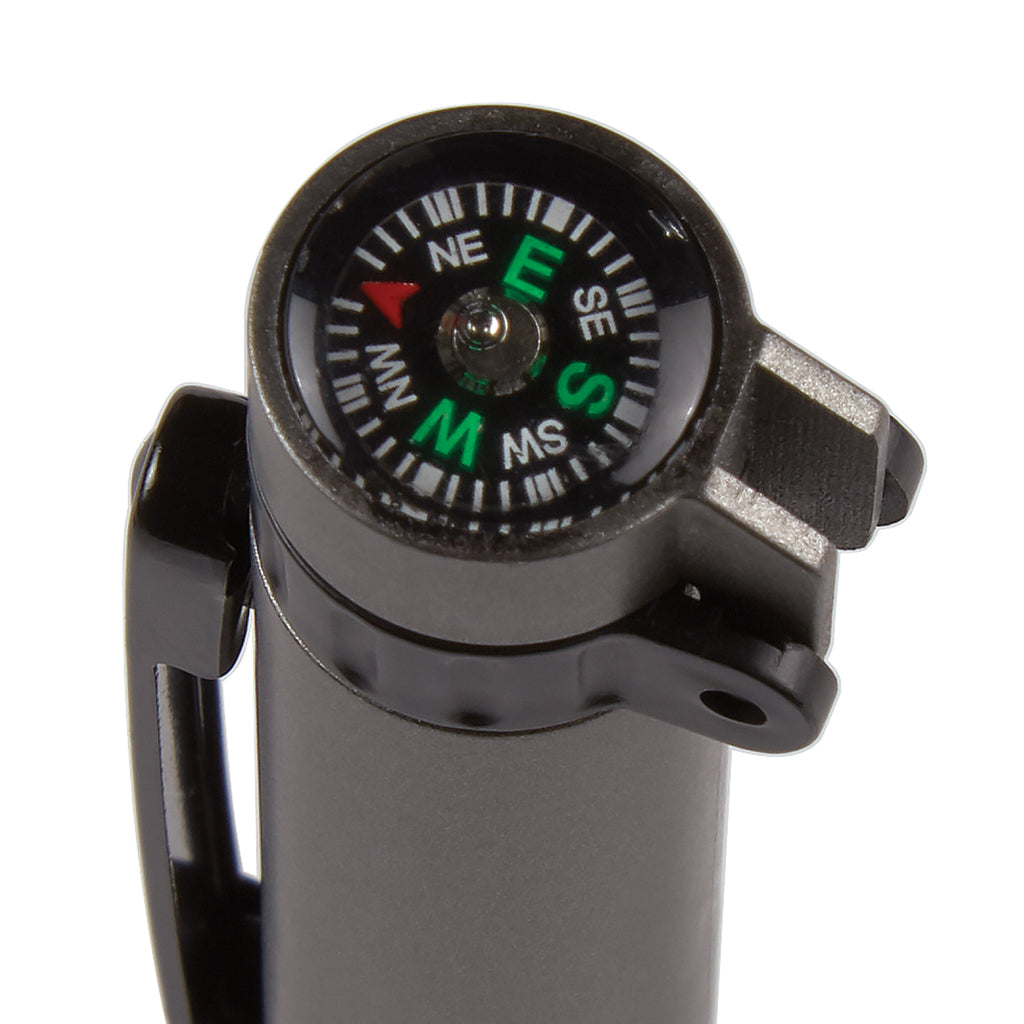 Quest Multi Tool Pen, Six-Way - Gunmetal - Compass