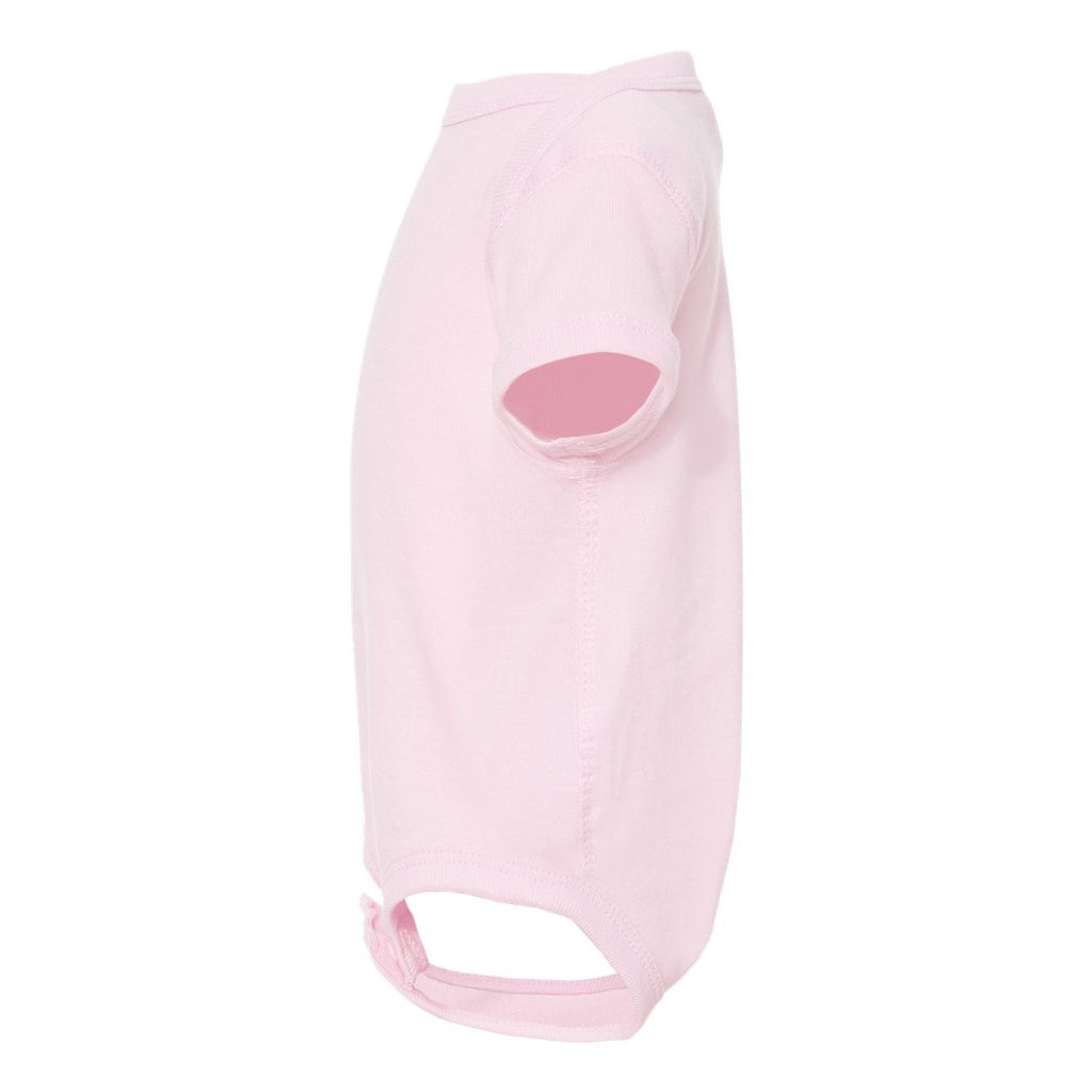 Rabbit Skins Infant Baby Rib Bodysuit Full Color - Ballerina - Direct Side