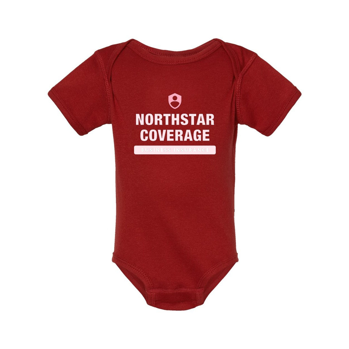 Rabbit Skins Infant Baby Rib Bodysuit Full Color - Garnet - Front