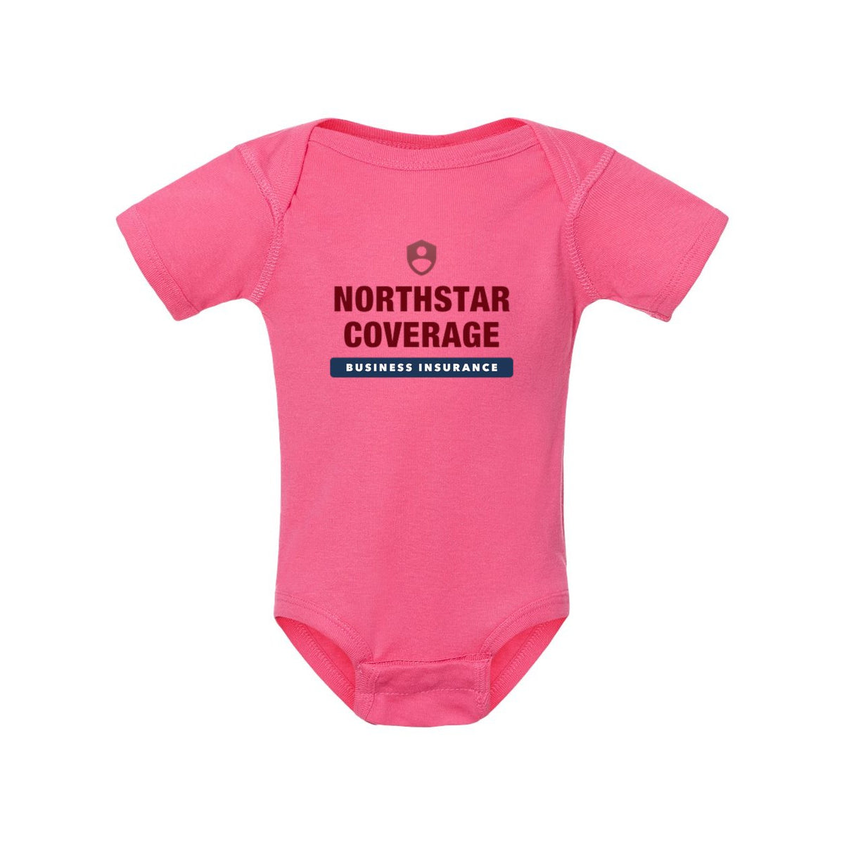 Rabbit Skins Infant Baby Rib Bodysuit Full Color - Hot Pink - Front