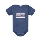 Rabbit Skins Infant Baby Rib Bodysuit Full Color - Indigo - Front