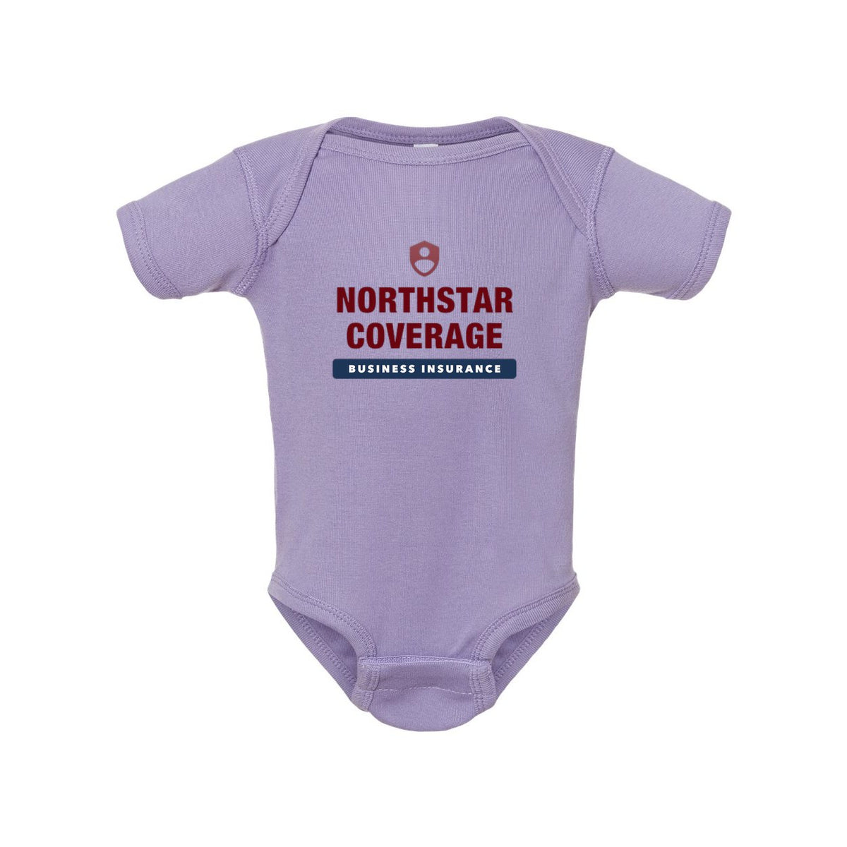 Rabbit Skins Infant Baby Rib Bodysuit Full Color - Lavender - Front