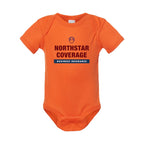 Rabbit Skins Infant Baby Rib Bodysuit Full Color - Orange - Front
