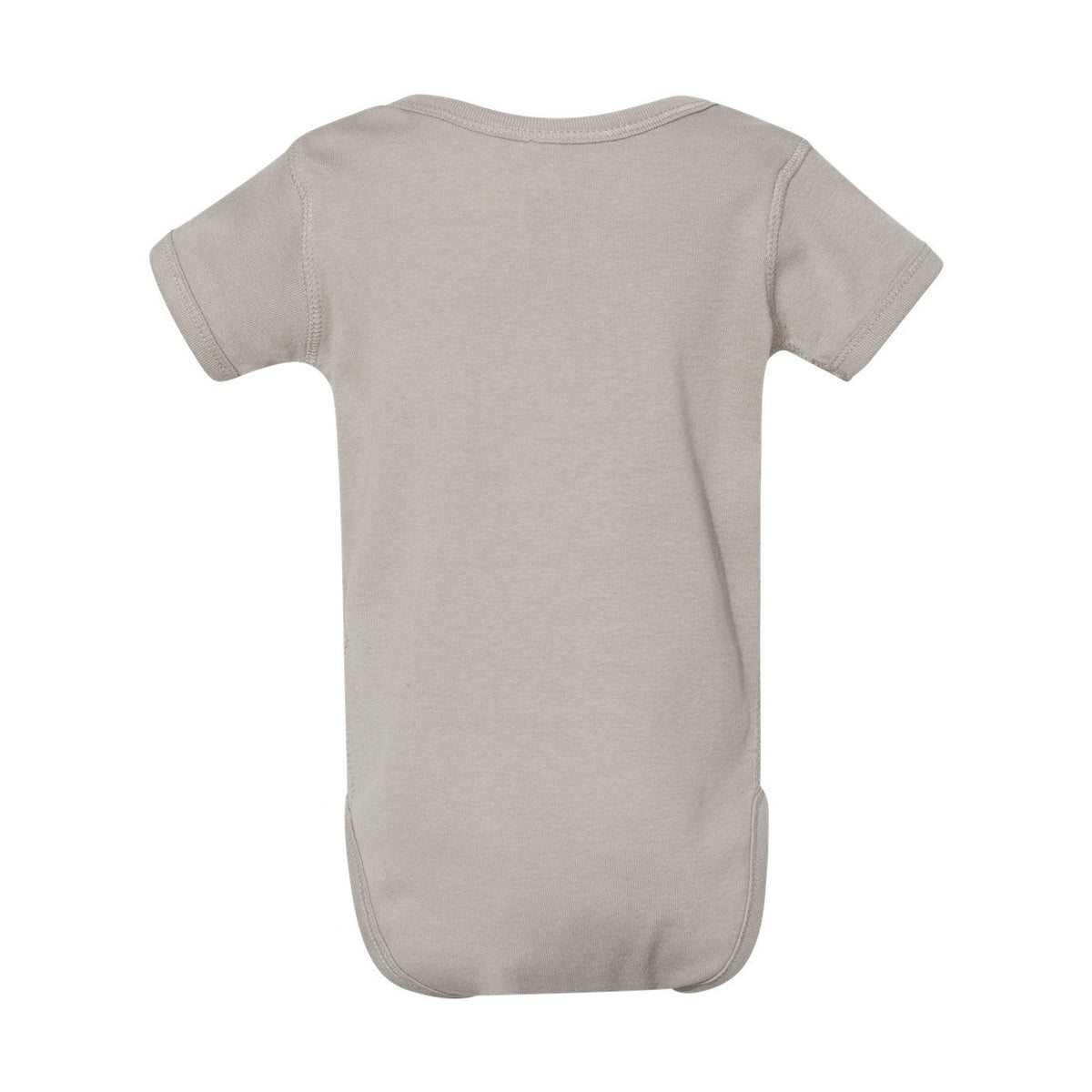 Rabbit Skins Infant Baby Rib Bodysuit Full Color - Titanium - Back