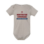 Rabbit Skins Infant Baby Rib Bodysuit Full Color - Titanium - Front