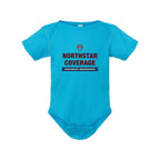 Rabbit Skins Infant Baby Rib Bodysuit Full Color - Turquoise - Front