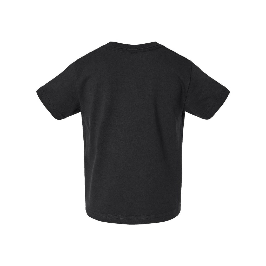 Rabbit Skins Toddler Cotton Jersey Tee - Black - Back